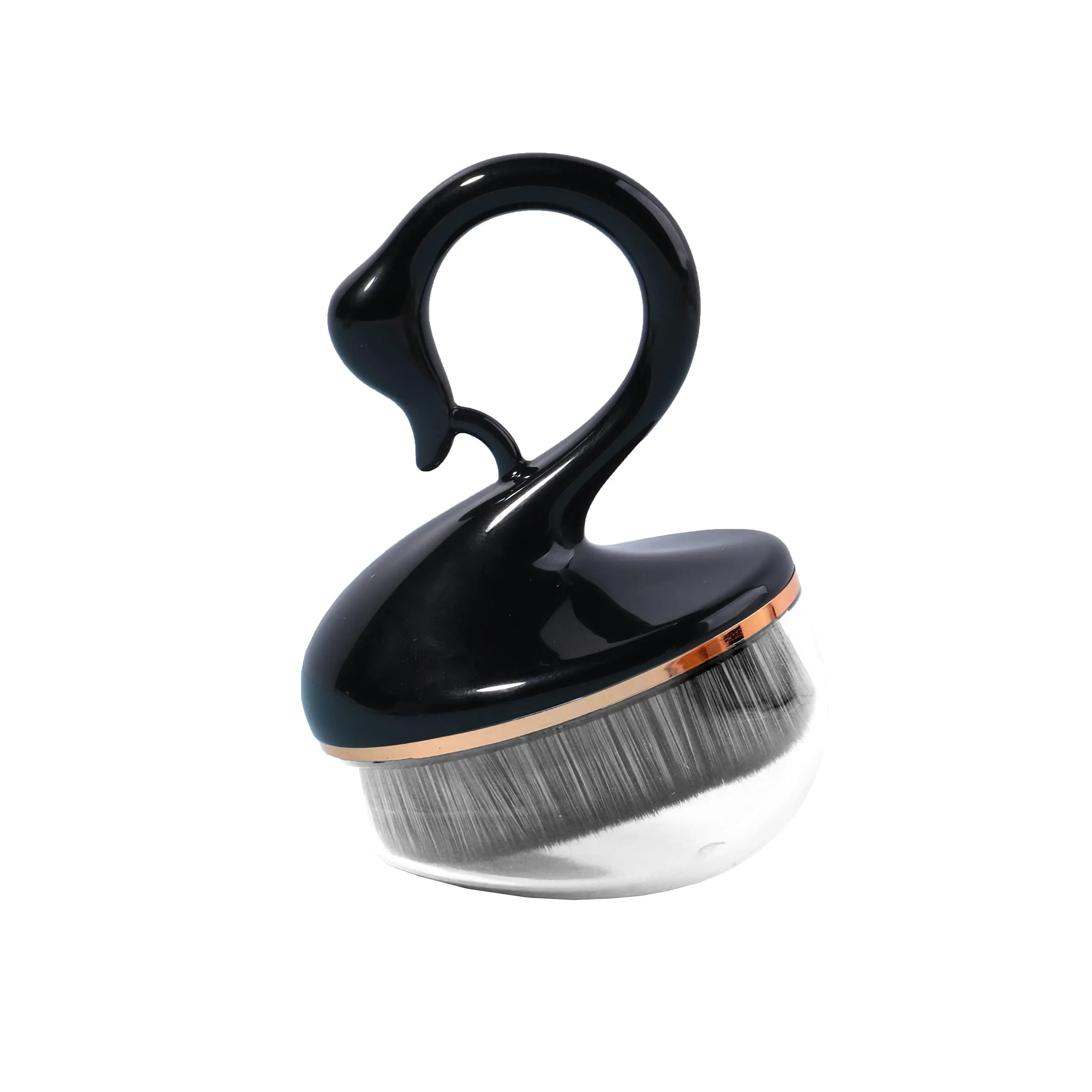 Кисть для макияжа в форме лебедя Большая Черная растушевки жидкого крема