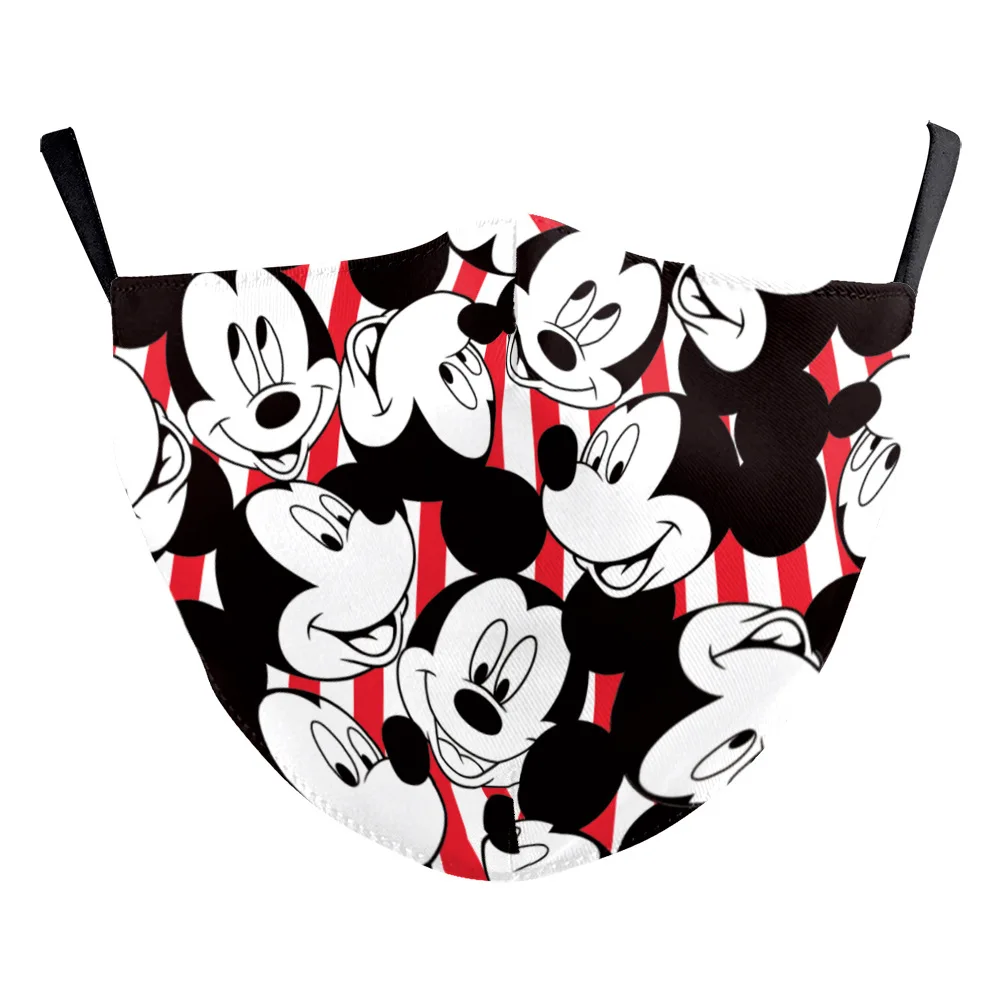 Маска для взрослых Disney многоразовая смешная маска с модным принтом Pm2.5 лица