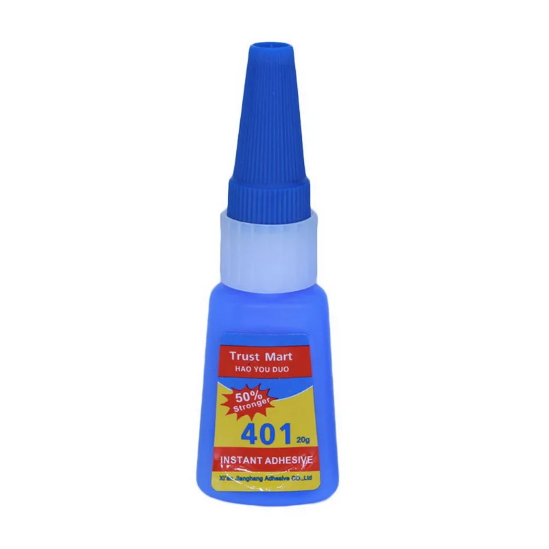 401 Быстрый фиксация мгновенный быстрый клей 20 г бутылка супер многоцелевой