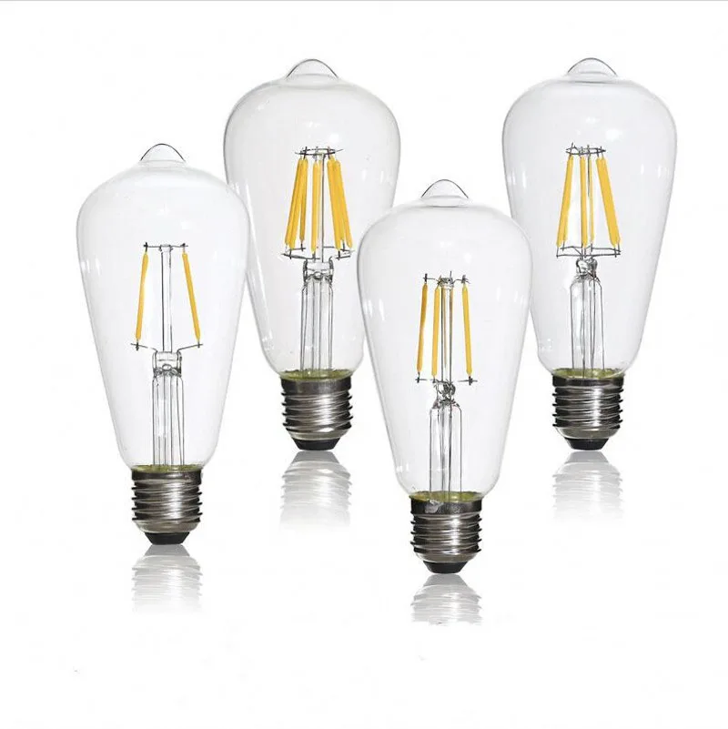 Светодиодная лампа накаливания Эдисона ST64 4 Вт 6 8 220 В E27 10 старинные ретро - купить