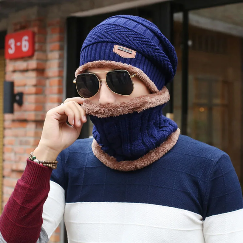 2019 Корейская версия новой мужской шапки плюс бархатные велосипедные теплая