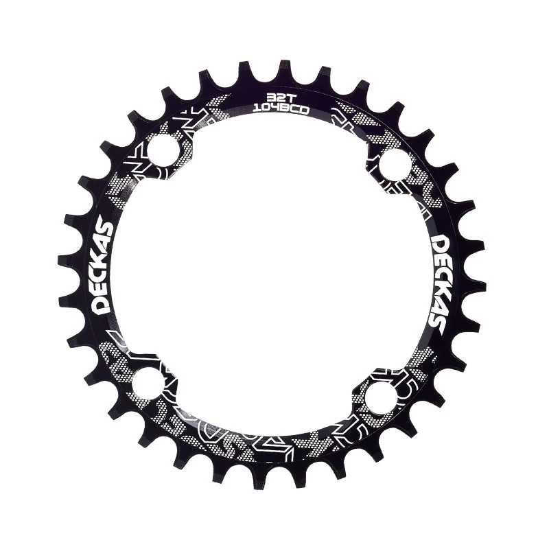 

Deckas Narrow Wide 104 BCD Crown Chainring Round 32T 34 Teeth 36T 38T Bicycle Crankset MTB Monoplate 104BCD Mountain Bike Dish