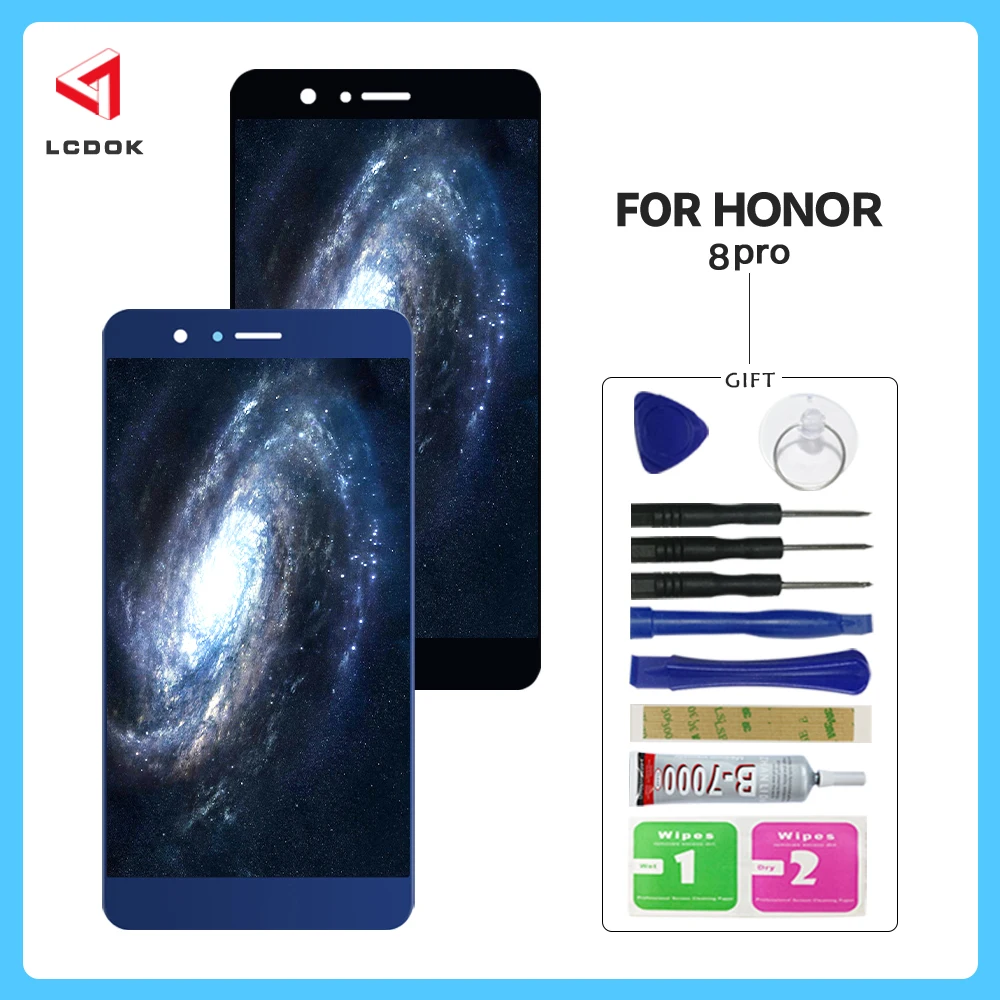 ЖК дисплей для Huawei Honor 8 Pro V9 с дигитайзером сенсорного экрана в сборе сменные
