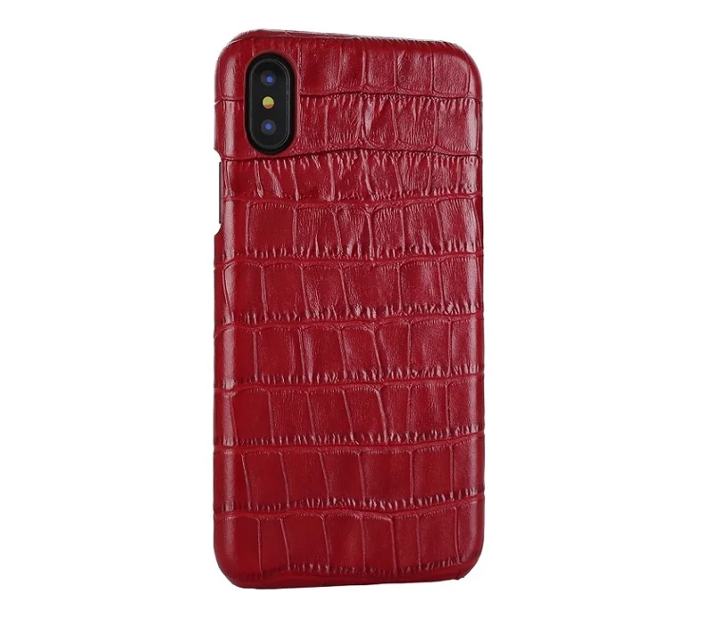 Solque чехол из натуральной кожи для iPhone X XS MAX XR 7 8 Plus настоящий кожаный чехол для мобильного телефона роскошный крокодил тонкий Чехол