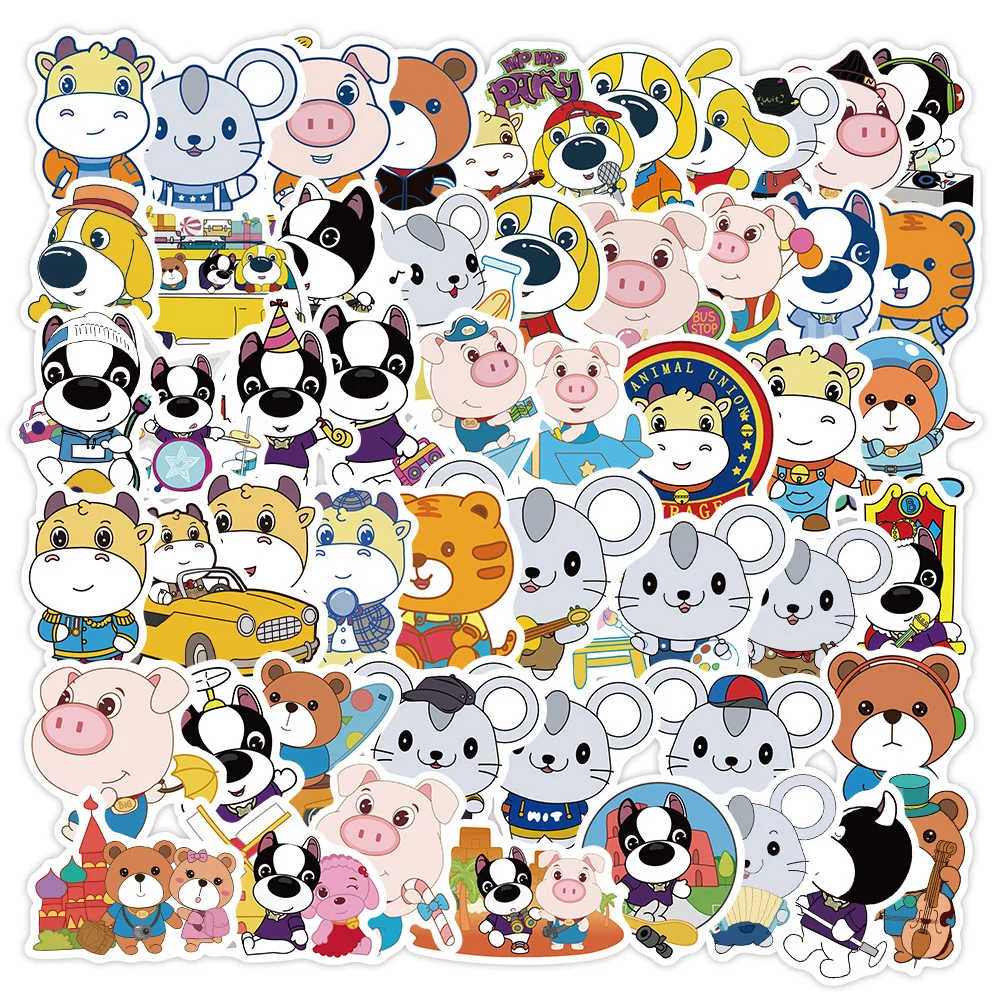 

10/30/50PCS Crazy Animal Alliance Graffiti Waterproof Sticker Suitcase Notebook MobilePhoneRefrigeratorSkateboardHelmetWholesale