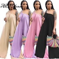 abhelenss summer 2021 fashion womens jumpsuit clothing casual loose sloping shoulder streetwear jumpsuit one piece outfit