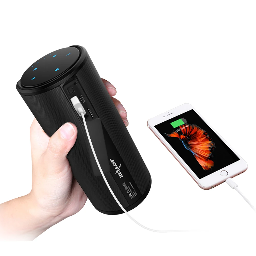 

S8 Powerful Bluetooth Speaker HIFI Music Box Portable Wireless Subwoofer Speaker with Silicone Case Support Speakers Bluetooth