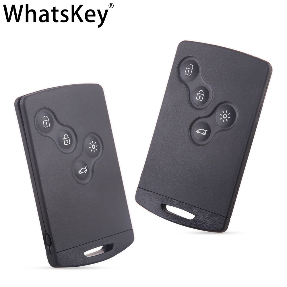 WhatsKey 4 кнопки Автомобильный Дистанционный ключ 433 МГц PCF7952 чип для Renault Megane 3 Scenic