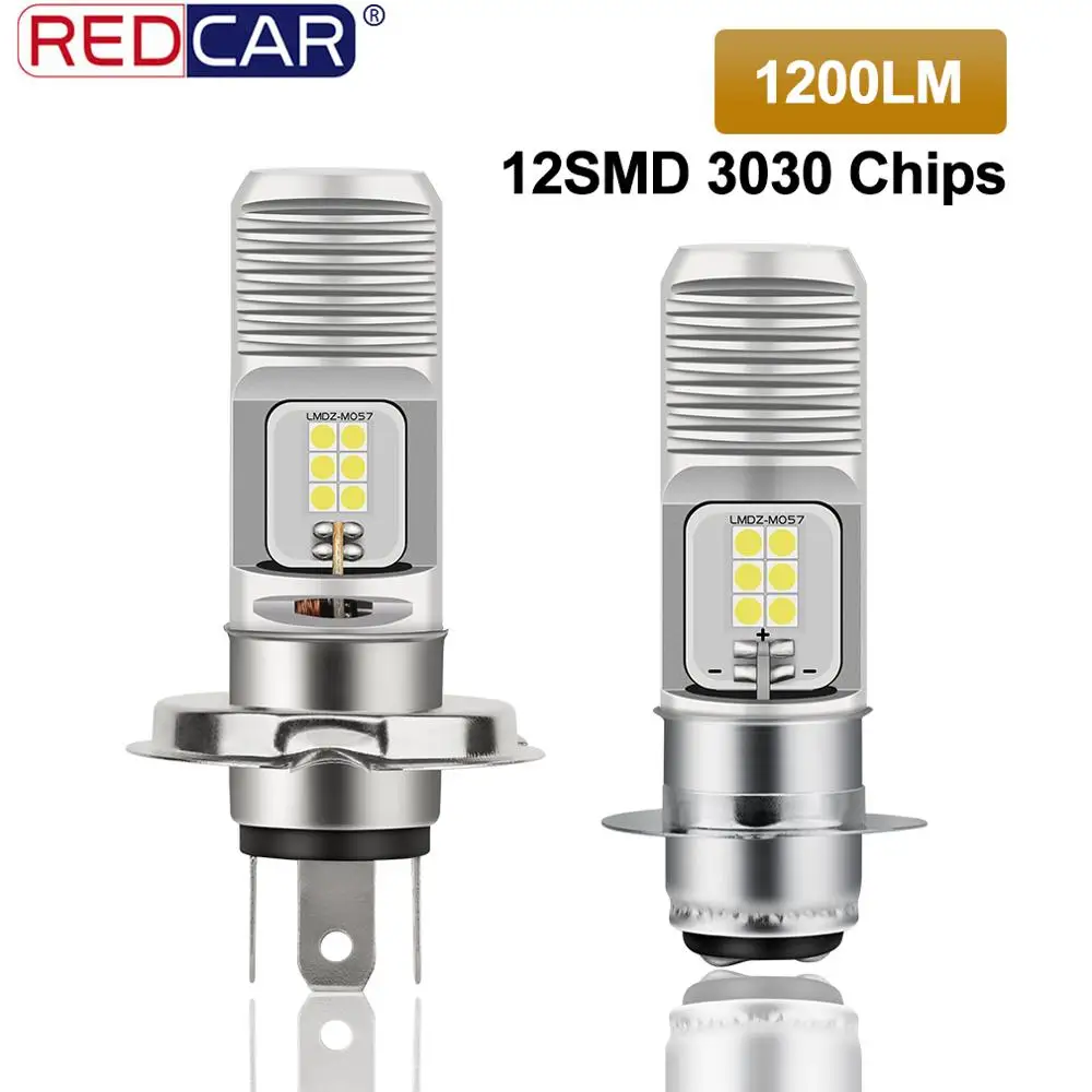 1 шт. H4 светодиодные мотоциклетные фары P15D светодиодсветодиодный с высоким и