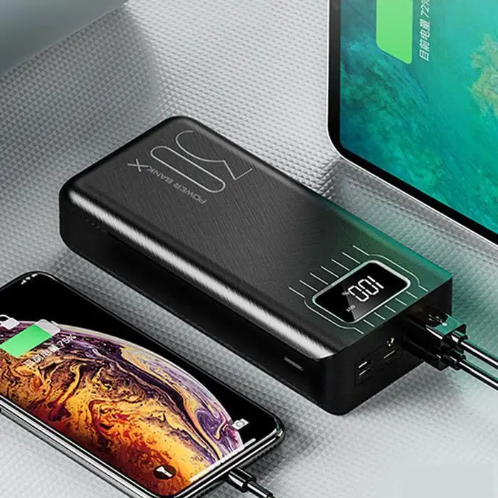 30000mah банк питания для Xiaomi Mi Iphone samsung повербанк Внешняя батарея 3USB DC 5V2A портативное зарядное устройство
