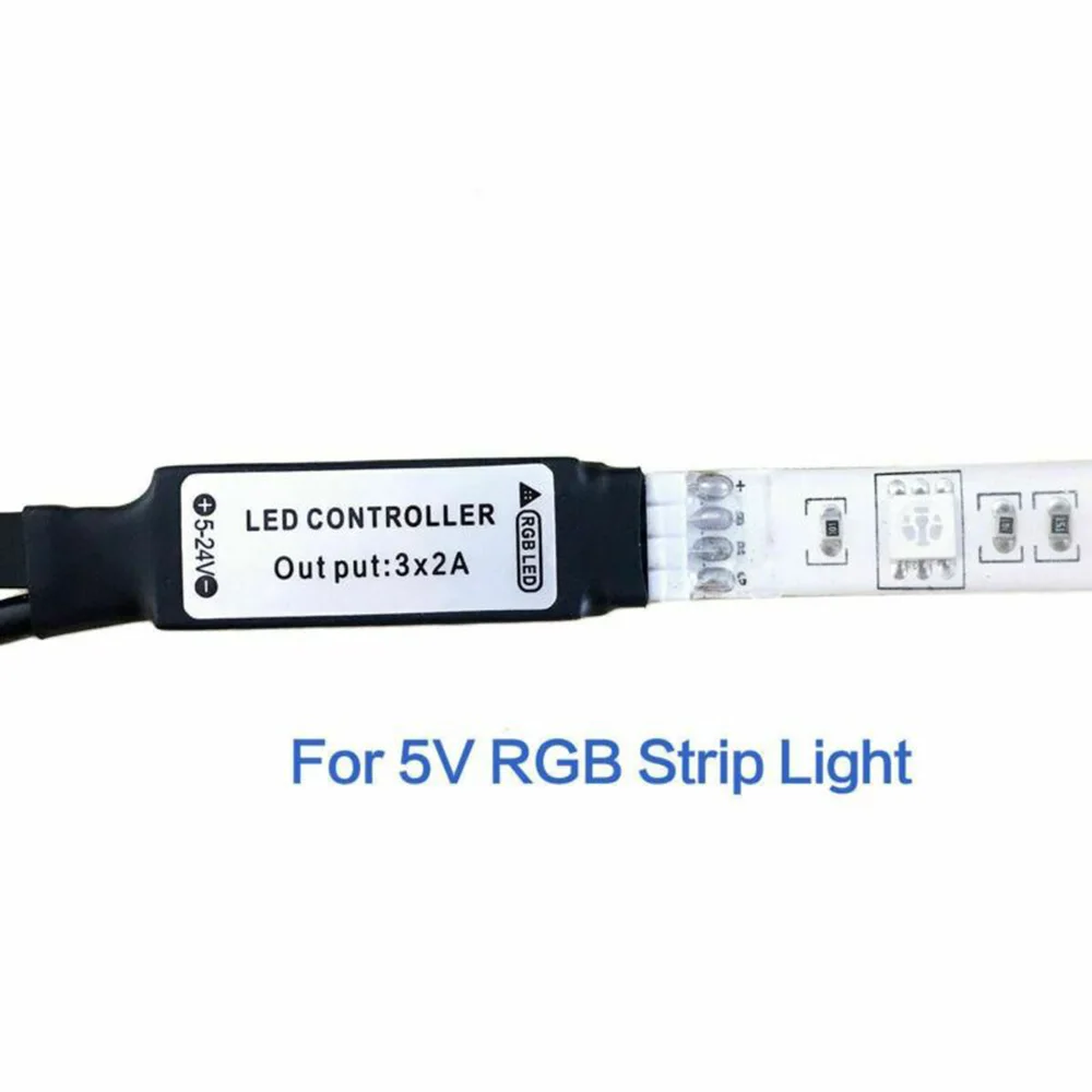 

2 Set USB Cable LED RGB Controller 24 Key USB POWERED DC 5V 24Key Remote Control