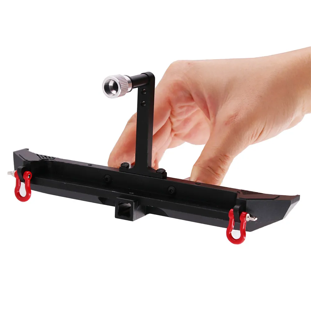 

Metal Alloy Front & Rear Bumper With LED Light for TRX-4 TRX4 Axial Scx10 D90 90046 90047 1/10 RC Model Car Accessories