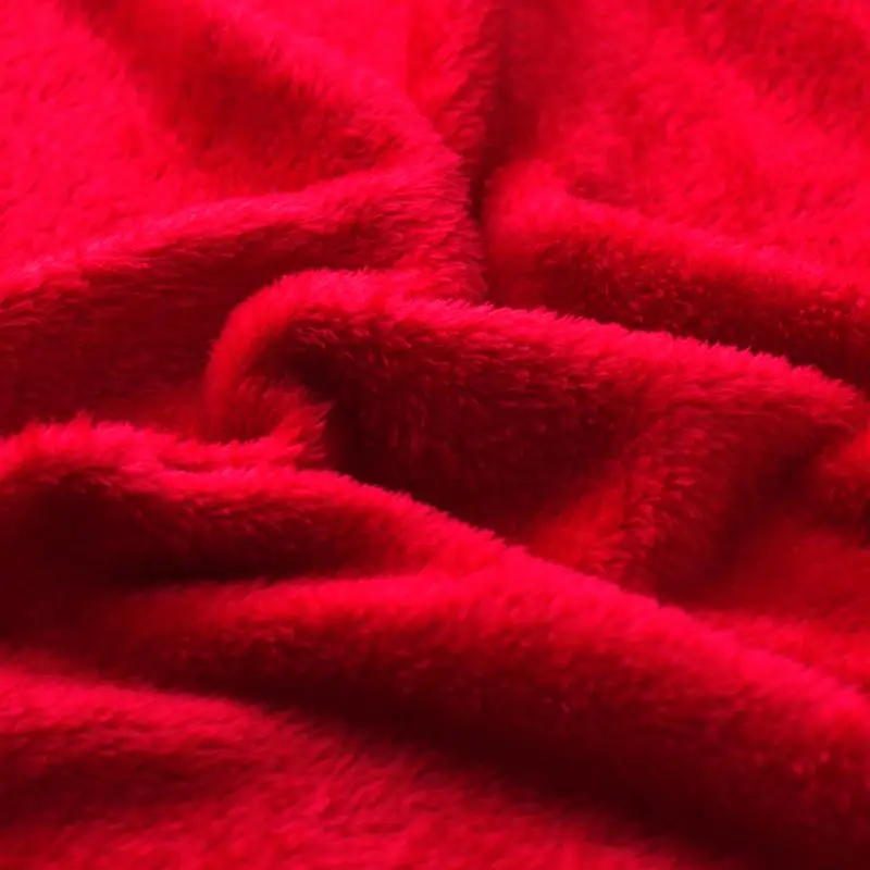 

52Red Flannel Blanket Soft Throw Blanket On Sofa Bed Plane Travel Plaids Adult Home Textile Solid Color Blanket Travel Blanket43