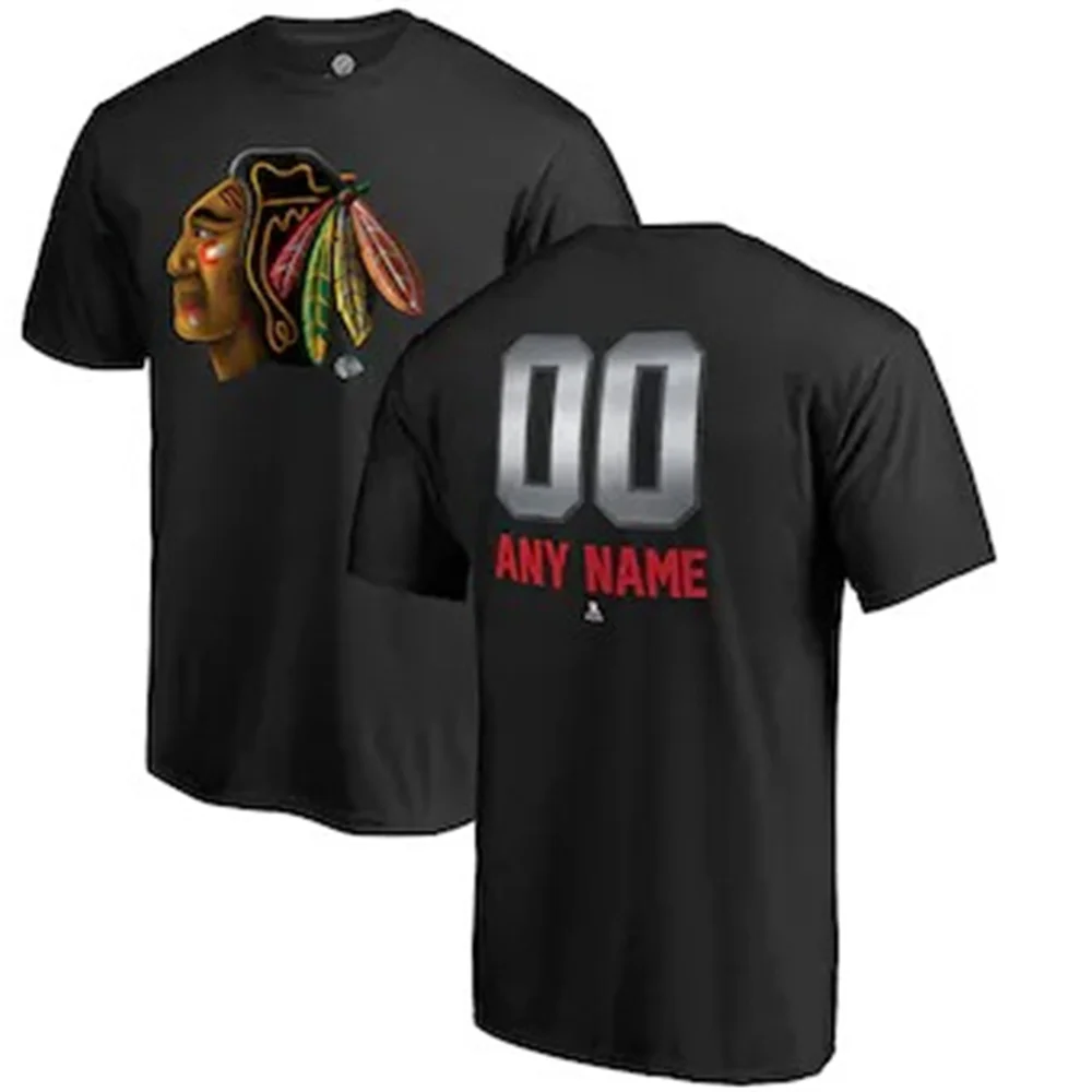 

Black Hawks T-shirt 2021 new summer sports team Black Hawks shirt men's women's children's oversized top short sleeve T-shirt