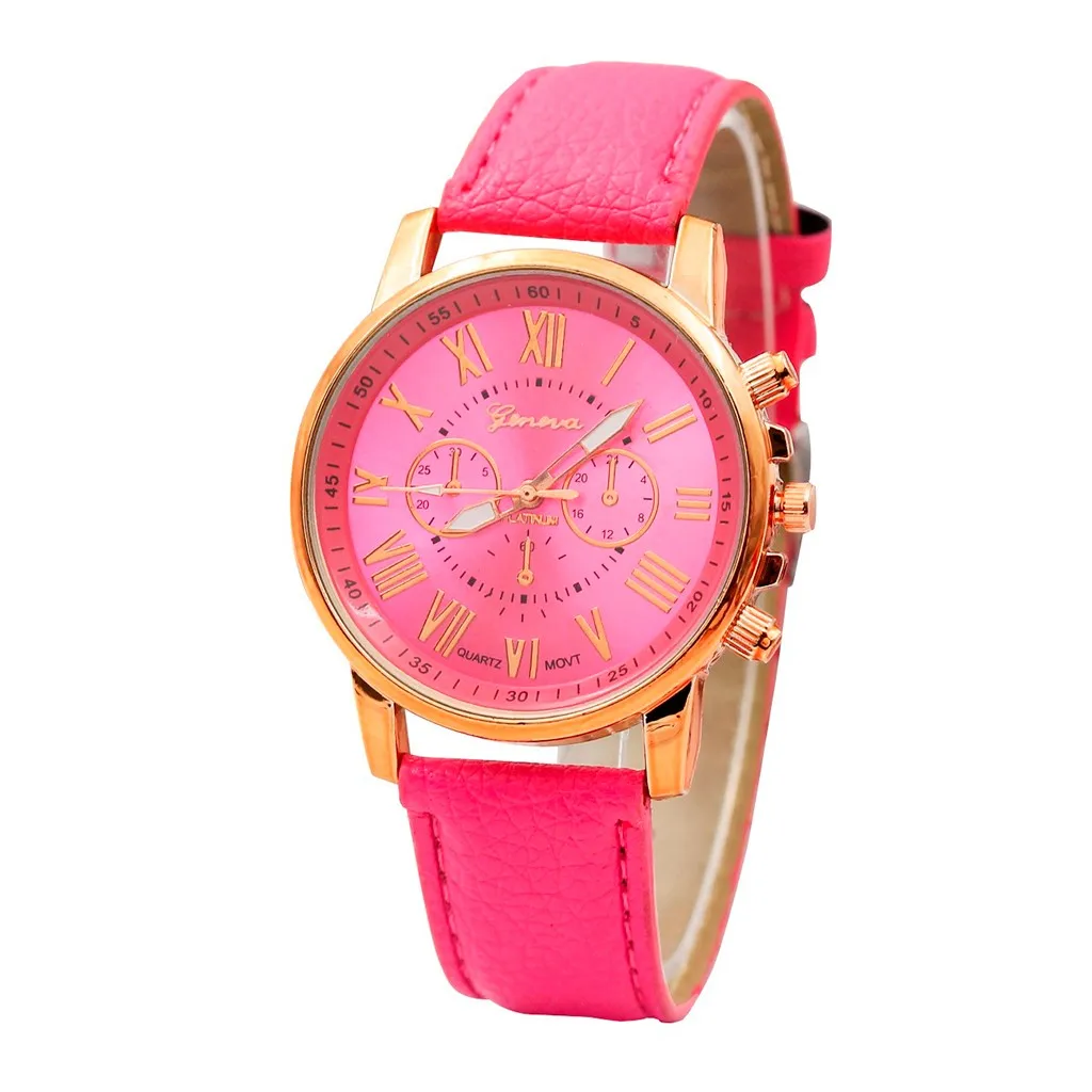 

Women's Roman Numerals Faux Leather Analog Quartz Watch Casual Quartz Watches Women's Roman Numerals Faux Leather Analog Quartz