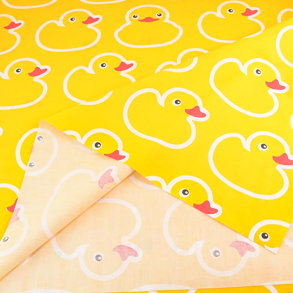 Yellow Duck Cotton Fabric Teramila Fabrics Tecido Quilting Bedding Decoration Tissue Home Textile Patchwork Sewing Cloth Craft|patchwork