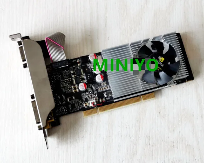 Видеокарта Geforce GT520 512M DDR3 PCI 64bit DVI VGA HDMI port с поддержкой XP win7/8/10|Компьютерные кабели