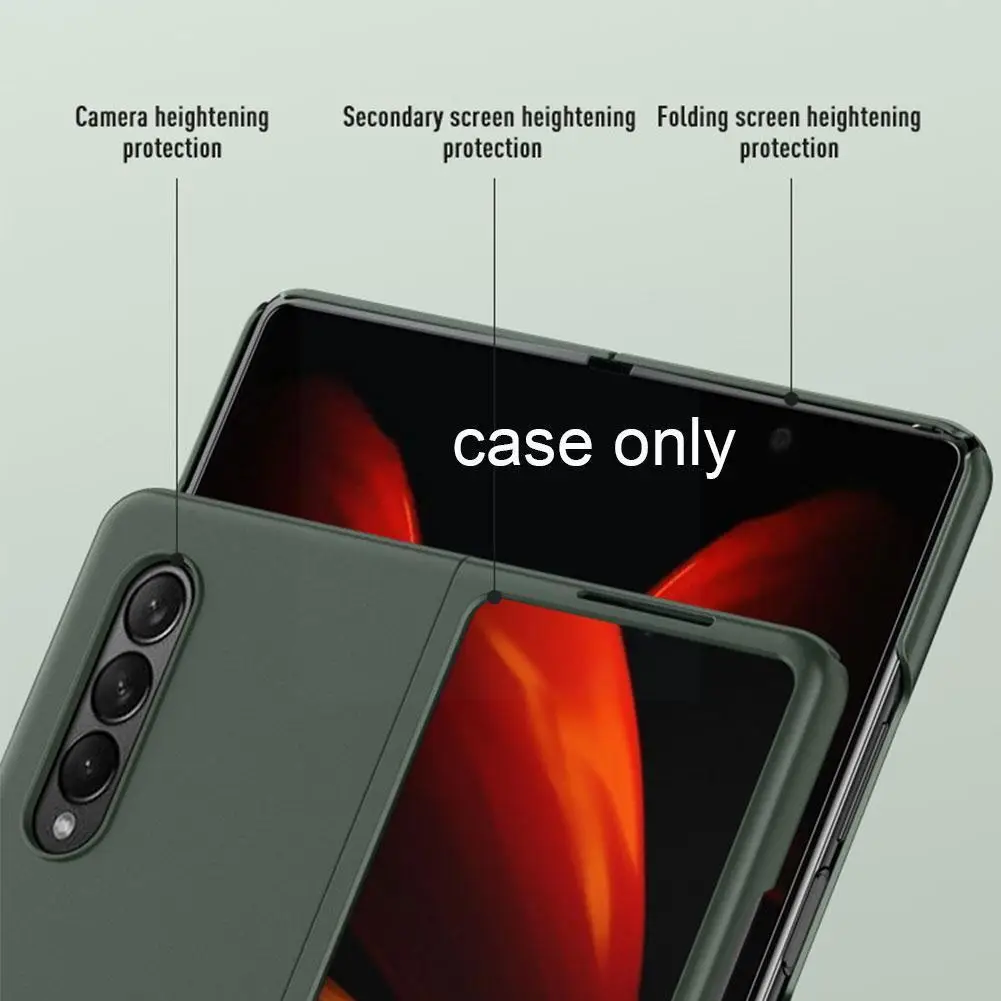 Кожаный чехол для телефона Z Fold 3 5g 2 из углеродного волокна Fold3 Full Protector Capa S5r9 |