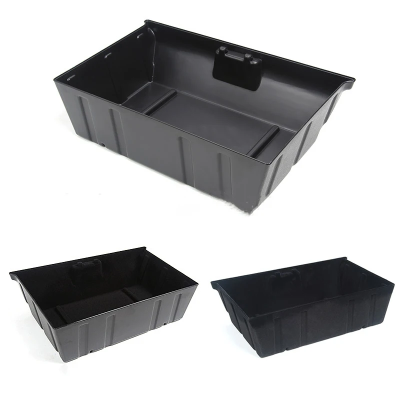 

Tesla Model Y 2021 Car Seat Storage Tray Drawer Box Under Interior Flocking/ABS Organizer Glove Container Auto Accessories
