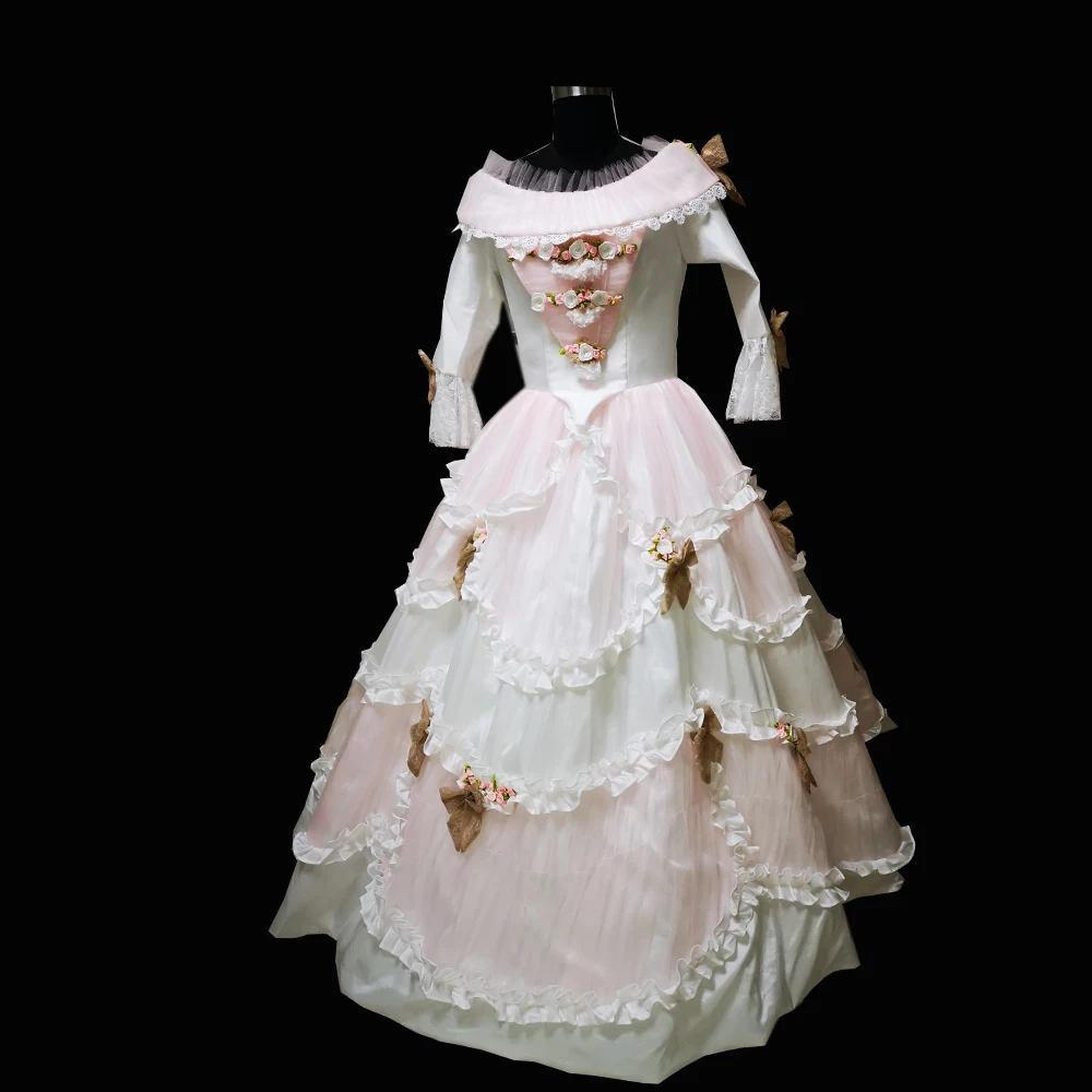 Новинка 2020 белые винтажные костюмы 18-й дукер ретро Средневековый Ренессанс