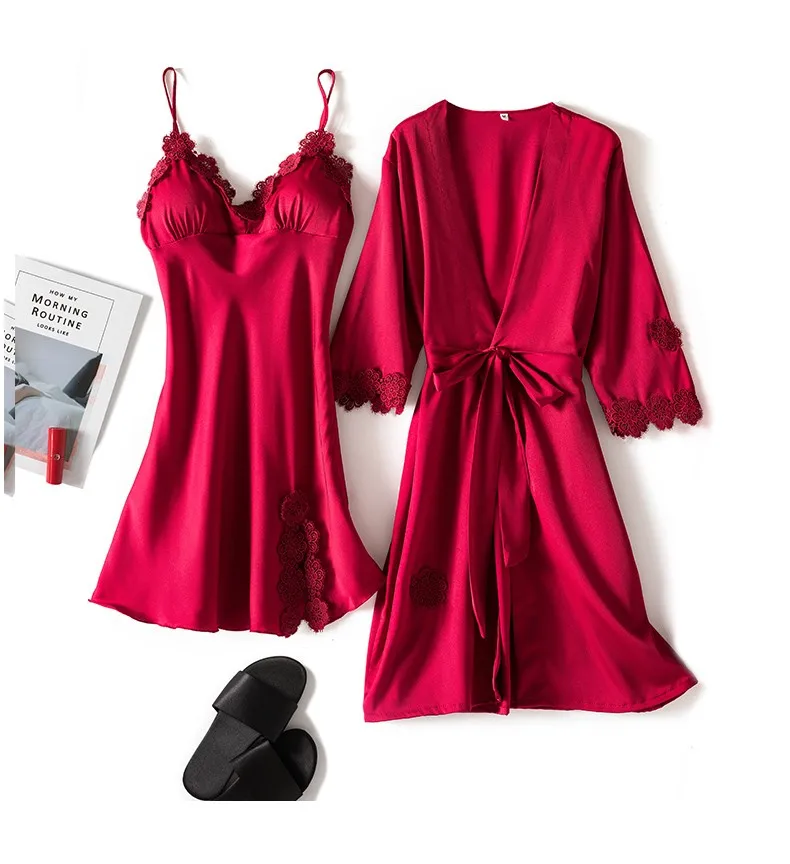 2 шт. Женский мягкий халат-кимоно для невесты и подружки | Женская одежда