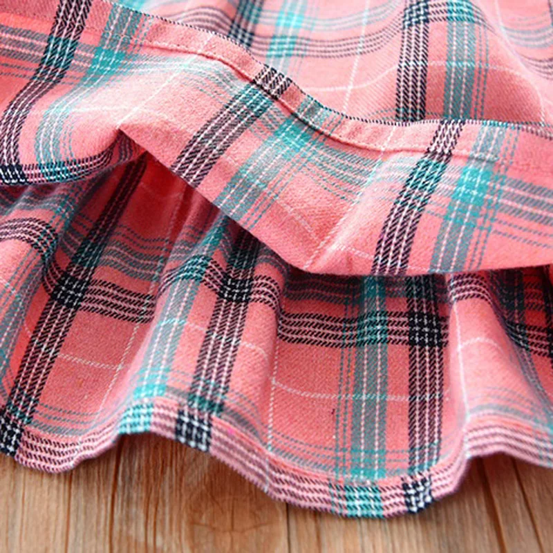 Платье для девочек повседневное клетчатое платье 4 6 8 10 12 | Детская одежда и обувь