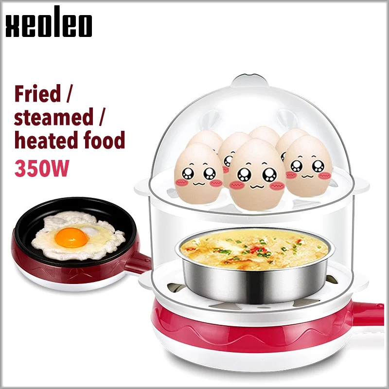 

Многофункциональная электрическая мини-плита для яиц и омлета XEOLEO, 110 В, 220 В, котел для яиц, пароварка для еды, блинчиков, жареных стейков, ант...