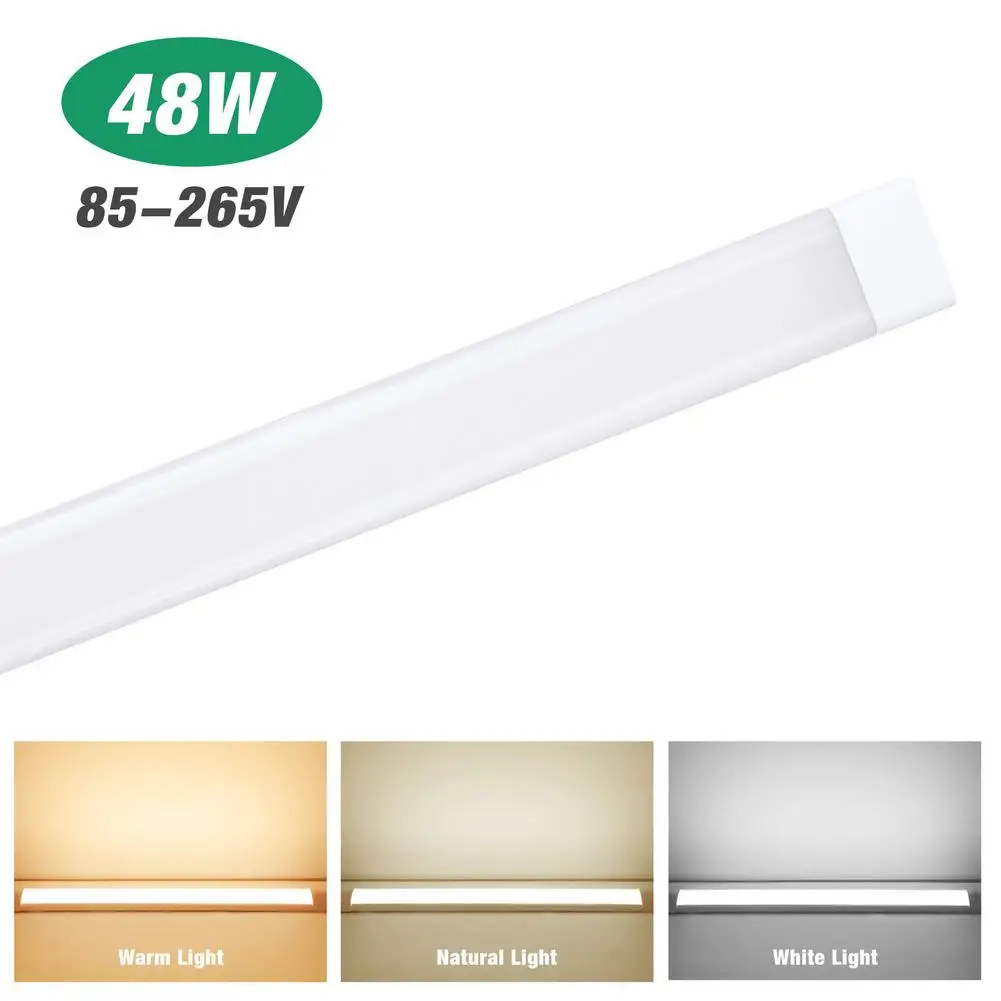 

Tube LED Cleaning Purification Light 48W 90cm Ceiling Batten Light Three-color Variable Lights Tube Linear Lamp Cabinet Lamp