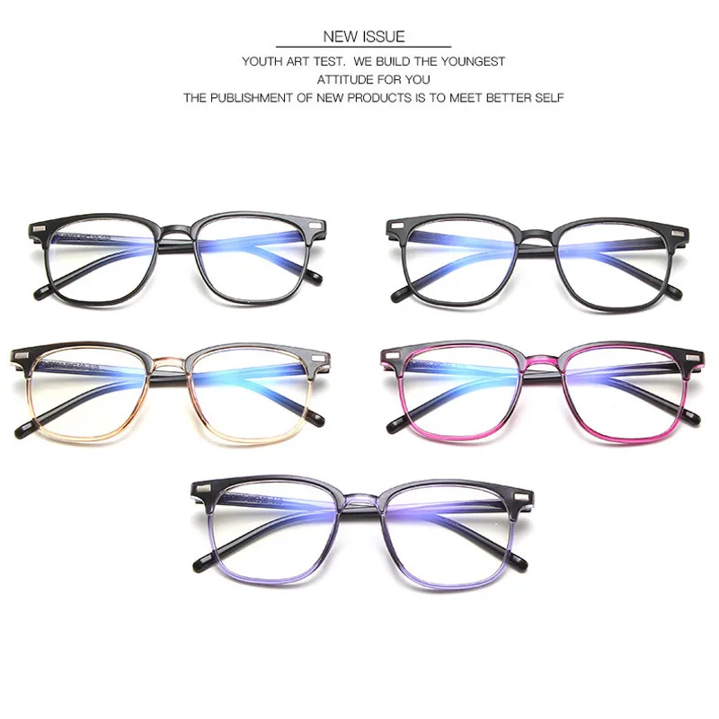 IBOODE 2019 Fashion Glasses frame computer glasses transparent eyeglasses versatile flat mirror Finished product |