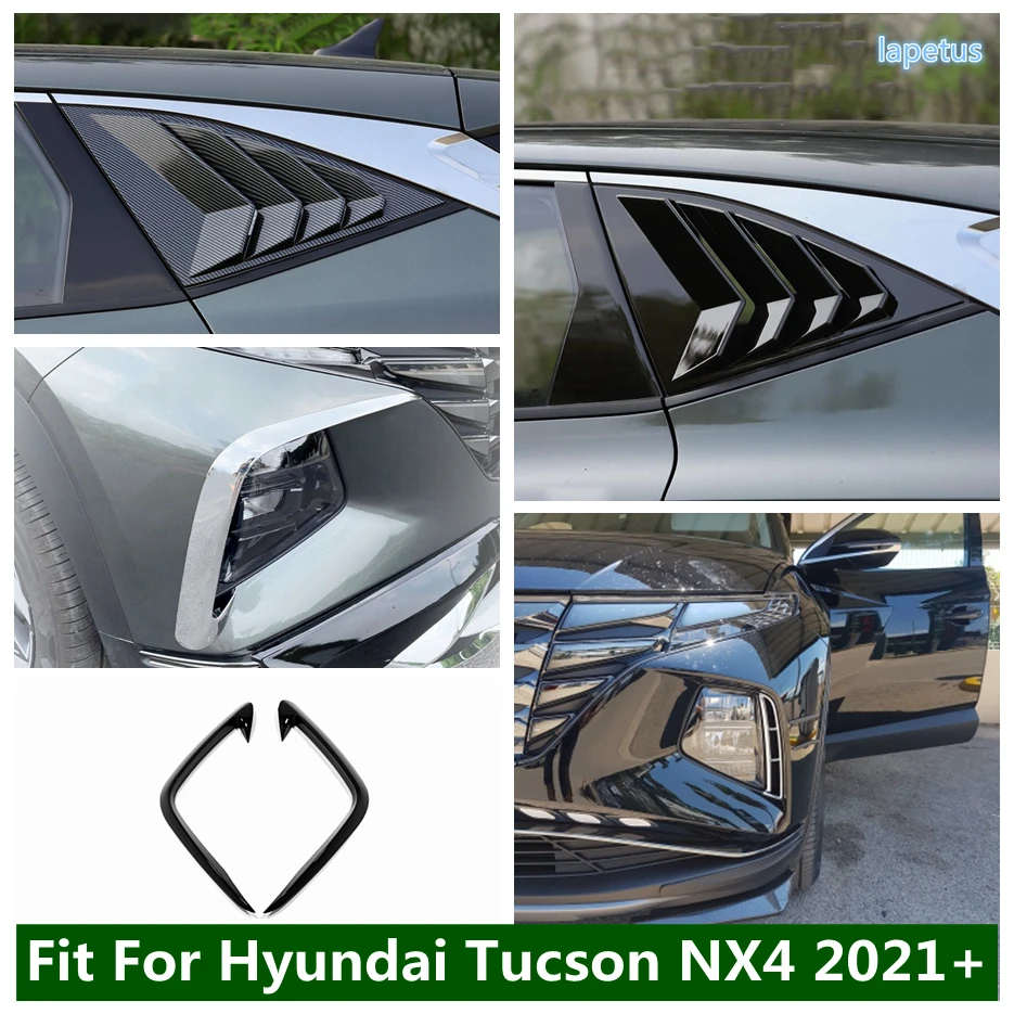 

Car Modification Accessories Front Fog Light Eyelid Wind Knife / Rear Window Shutter Cover Trim For Hyundai Tucson NX4 2021 2022