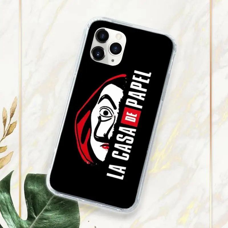 

Spain TV Money Heist House Phone Case Transparent for iPhone 11 12 mini pro XS MAX 8 7 6 6S Plus X 5S SE 2020 XR