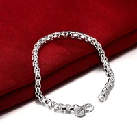 925 sterling silver bracelet round case womens bracelet pendant wedding and engagement party jewelry