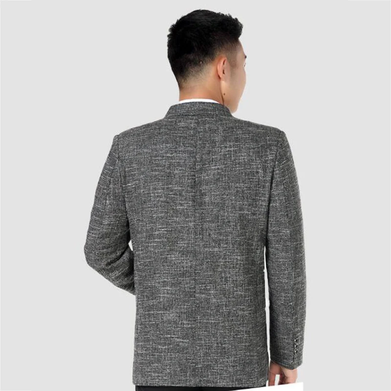 Пиджак мужской офисный повседневный модный свободный пиджак с длинным рукавом