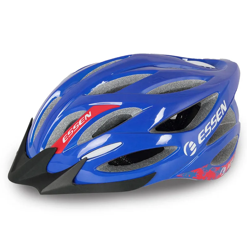 Bright blue ESSEN взрослый велосипедный шлем Mtb Горный шоссейный гоночный шлем Casco Ciclismo велосипедный шлем Спортивная умная Кепка acete da bicicleta - Цвет: Bright blue