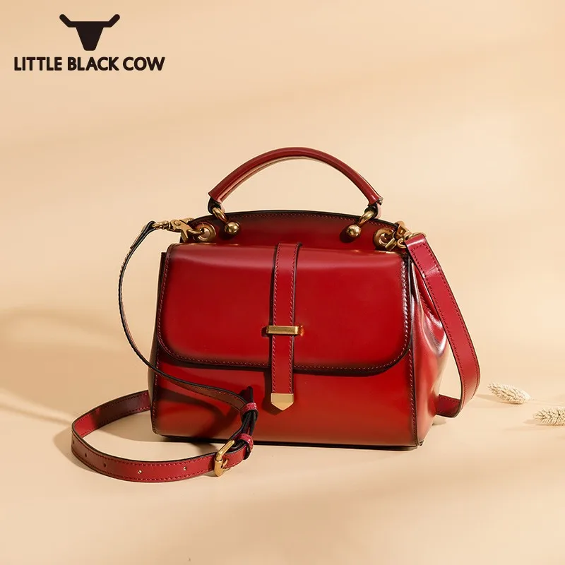 

Ladies High Quality Leather Handbags Famous Brand Office Handbag Messenger Small Bags Vintage Shoulder Bag Women Fashion Tote