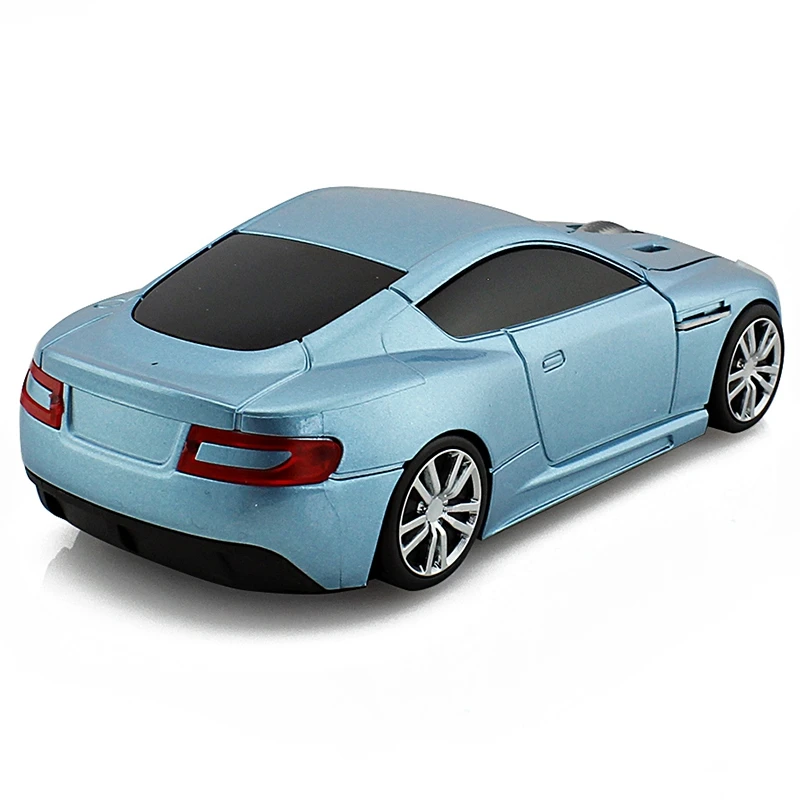 Переносная Беспроводная оптическая USB мышь в форме автомобиля с питанием от