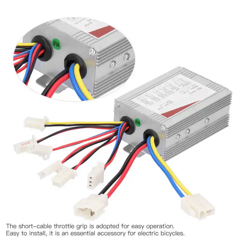 Electric Bicycle Scooter Controller+Throttle Grip 36V 800W Brush Controller Short Cable Throttle Kit | Спорт и развлечения