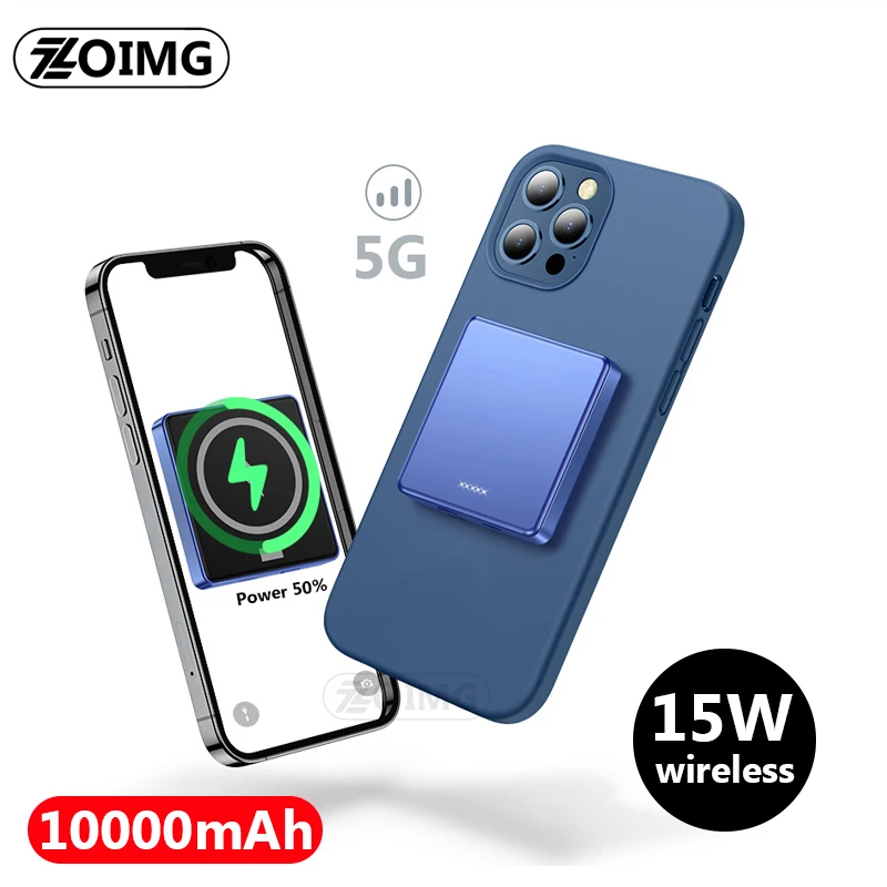 10000 мАч Магнитный Wireless Power Bank для apple iphone 12 magsafe зарядное устройство xiaomi Samsung магнит