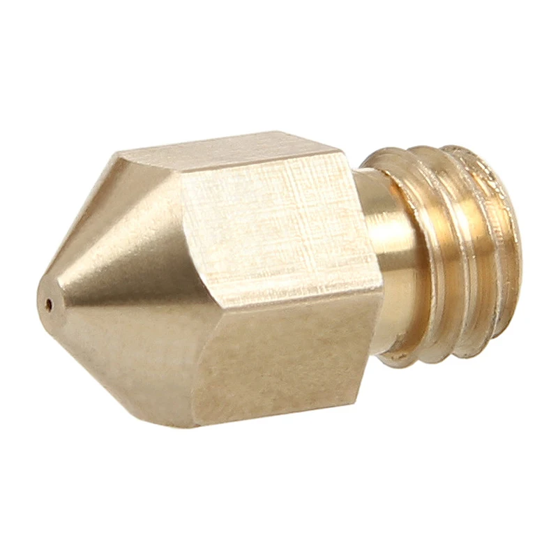 

MK8 Extruder Nozzle, 0.4 mm Extruder Brass Nozzle Head, Suitable for 1.75mm Consumables 3D Printer Nozzle (5 Pack)