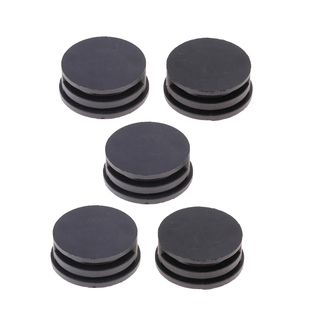 

5 Pack Surfing Surfboard Longboard Shortboard Leash Cup Repair Plugs with Stainless Steel Bar (Black)