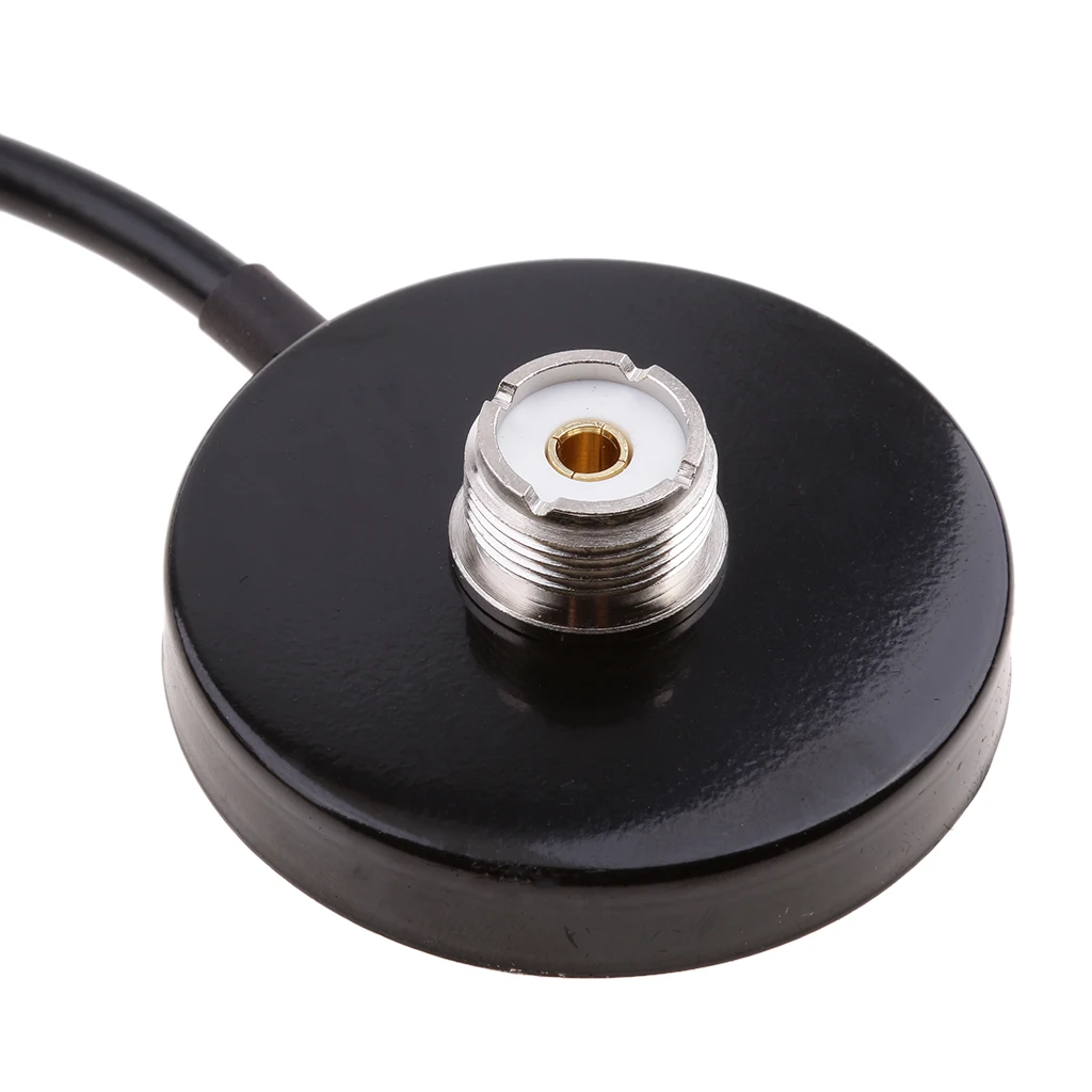 

Vehicle Mobile Radio 9cm Antenna Magnetic Base Mount 10ft Cable VHF/UHF Dual Band