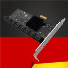 Новинка PCIE SATA адаптер контроллер SATA 16 портов PCI Express X1 для SATA 3,0 расширения карты расширения 6 Гбитс дополнительные карты для Чиа майнинга