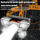 Портативный светодиодный налобный светильник онарь, 5 источников светильник, ультра яркий Перезаряжаемый налобный фонарь, 4 режима, водонепроницаемый фонарик для кемпинга, мощный налобный фонарь