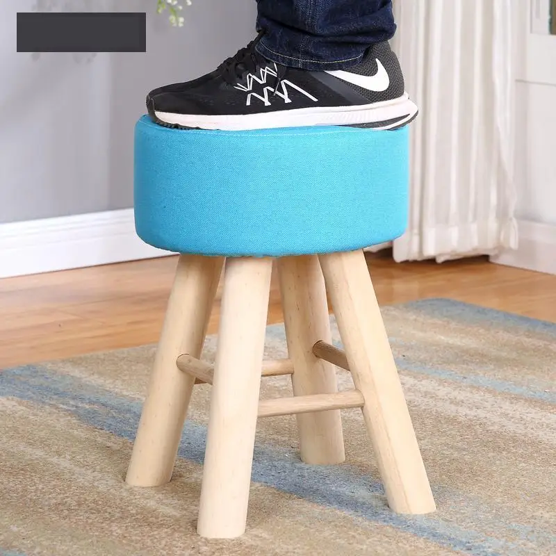 

Ottoman Cover Footstool Step Vanity Vestidor Living Room Chair Storage Sgabello Change Shoes Tabouret Poef Taburete Foot Stool