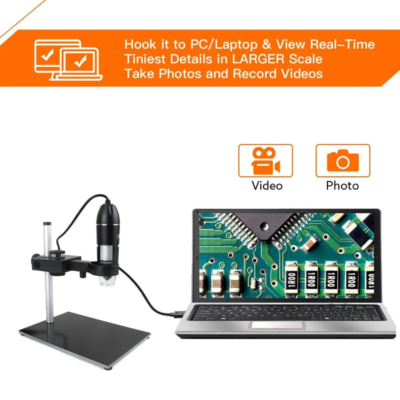 Цифровой USB-микроскоп профессиональный электронный микроскоп с подъемной