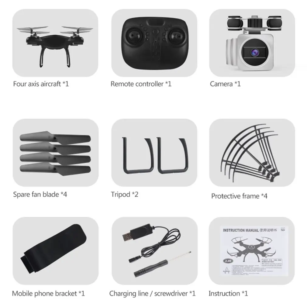 

HJ14W 2.4Ghz Fpv 1080P Hd Camera Remote Control Rc Quadcopter Selfie Drone Wifi Real-Time Transmission