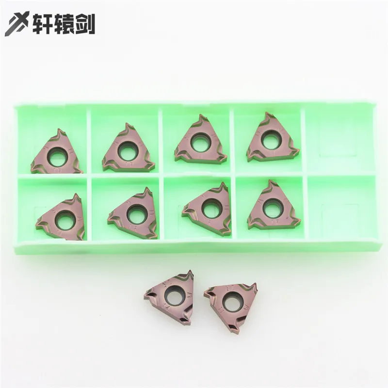 

10PCS 16IRH 11W 14W XM9030 Stainless Steel Thread Insert CNC