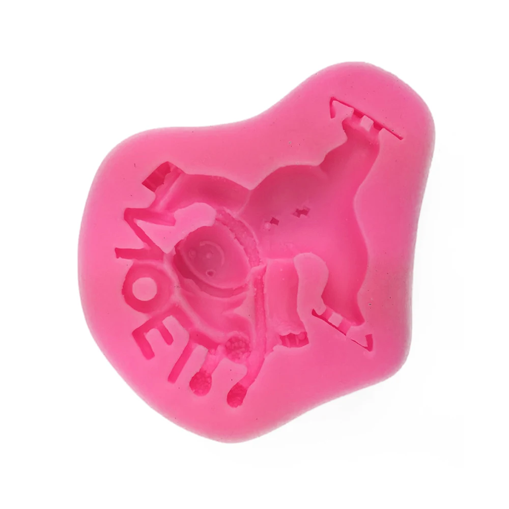 Силиконовая форма медведя помадка шоколадная для печенья кухонный десерт