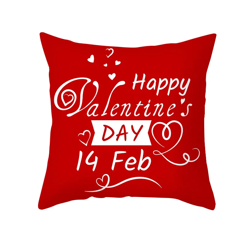 

Valentine's Day Theme Custom Gift Sofa Decoration Cushion Cover Hug Pillowcase Hug Pillowcase 45*45 Pillow Modern Style Home Dec