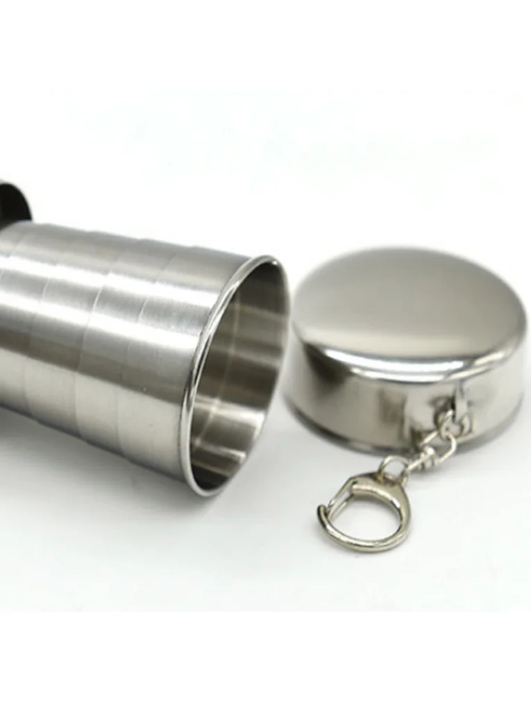 Складная чашка из нержавеющей стали Выдвижная портативная регулируемые чашки